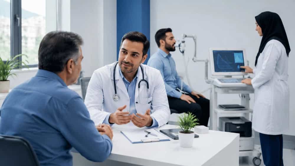 خدمات معاینات پزشکی و اسپیرومتری در آبیک قزوین